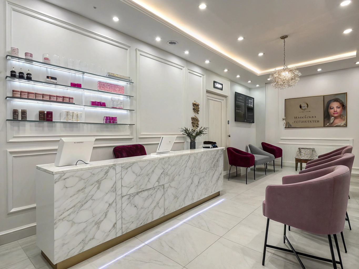 Luxury salon interior at Best Nail Salon Near Me in Lebanon, TN